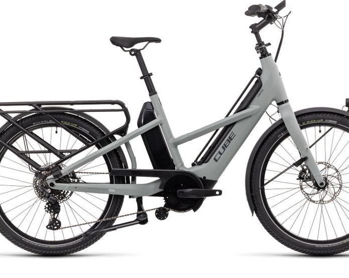 Германский производитель Cube выпустил грузовой электрический велосипед, который имеет общую грузоподъемность до 200 килограмм