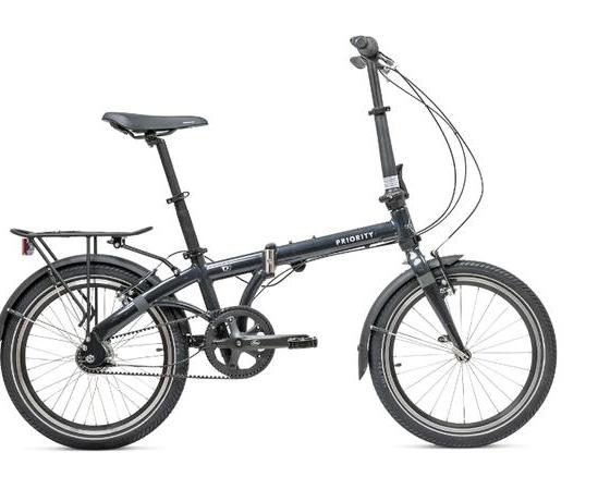 Городская складная табуретка: показан велосипед Priority Folder